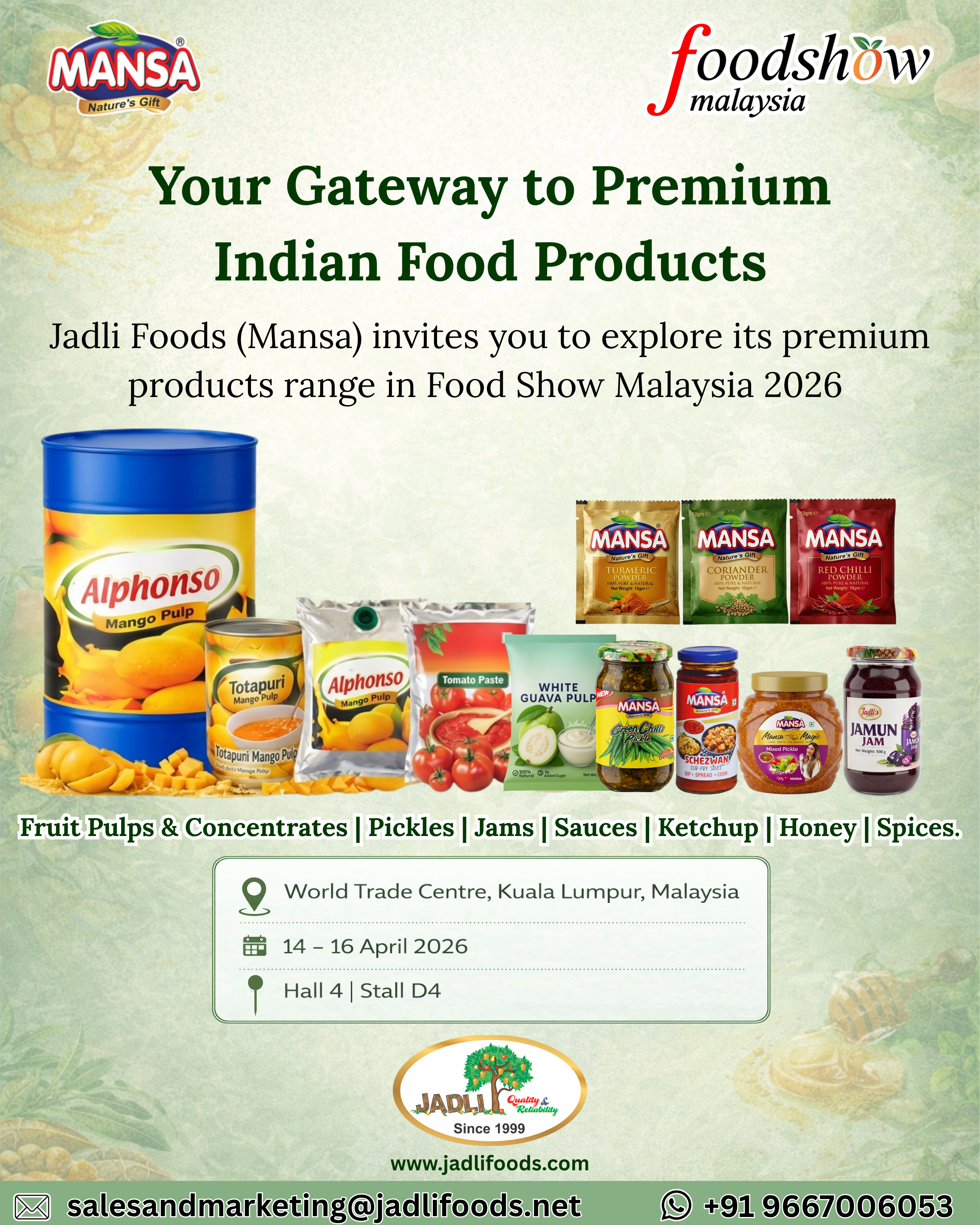 Food Show Malaysia 2026 Invitation